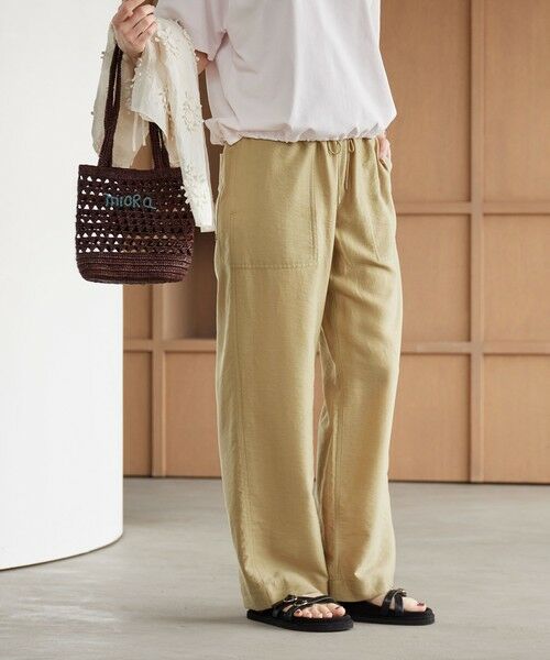 BEAUTY&YOUTH UNITED ARROWS / ビューティー&ユース ユナイテッドアローズ その他パンツ | ツイルパッチポケットイージーパンツ ウォッシャブル | 詳細13