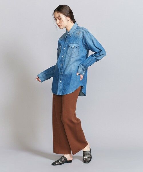 BEAUTY & YOUTH UNITED ARROWS/ビューティー&ユース ユナイテッドアローズ ストレート ニットパンツ -ウォッシャブル- DK. BROWN S BEAUTY & YOUTH UNITED ARROWS/ビューティー&ユース ユナイテッドアローズ ストレート ニットパンツ -ウォッシャブル- DK. BROWN S