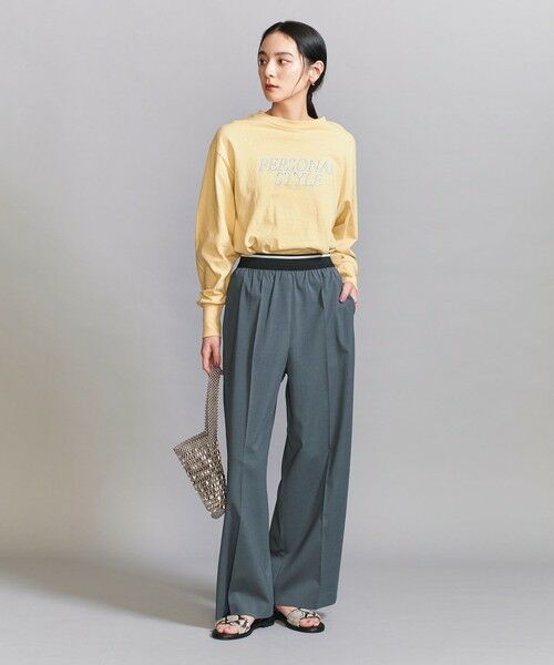 上等な ラインゴム ワイドパンツ -ウォッシャブル- （その他パンツ レディースウェア