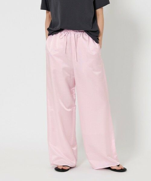 BEAUTY & YOUTH UNITED ARROWS/ビューティー&ユース ユナイテッドアローズ コットンシルクサテン イージーパンツ LT. PINK M BEAUTY & YOUTH UNITED ARROWS/ビューティー&ユース ユナイテッドアローズ コットンシルクサテン イージーパンツ LT. PINK M