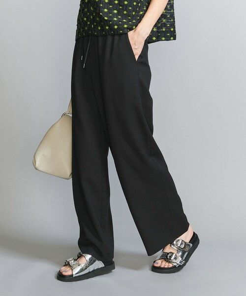 BEAUTY & YOUTH UNITED ARROWS/ビューティー&ユース ユナイテッドアローズ ポリエステルブレンド ドロースト イージーパンツ BLACK L BEAUTY & YOUTH UNITED ARROWS/ビューティー&ユース ユナイテッドアローズ ポリエステルブレンド ドロースト イージーパンツ BLACK L