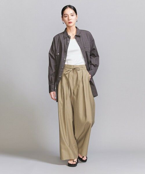 あーちゃん✨B&Y ツイル リボンベルト ワイドパンツ あーちゃん様専用✨B&Y ツイル リボンベルト ワイドパンツ