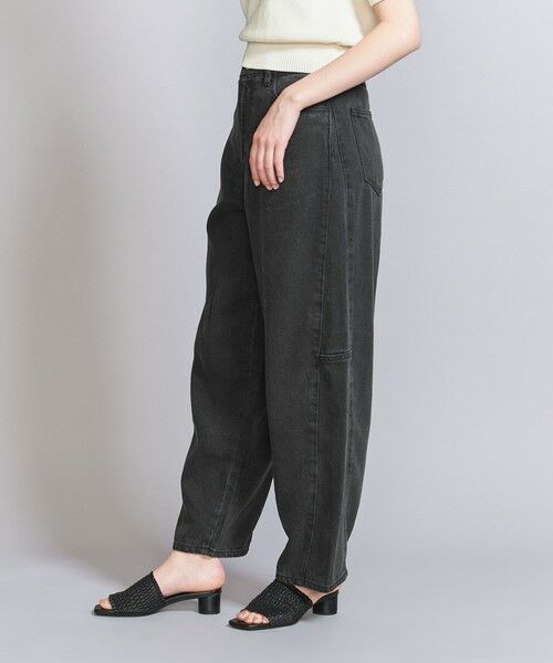 BEAUTY & YOUTH UNITED ARROWS/ビューティー&ユース ユナイテッドアローズ セルロースデニム カーブパンツ BLACK XS BEAUTY & YOUTH UNITED ARROWS/ビューティー&ユース ユナイテッドアローズ セルロースデニム カーブパンツ BLACK XS