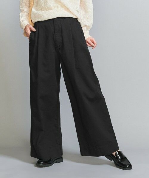BEAUTY & YOUTH UNITED ARROWS/ビューティー&ユース ユナイテッドアローズ 【別注】<BIG MAC>ワイドチノパンツ BLACK S BEAUTY & YOUTH UNITED ARROWS/ビューティー&ユース ユナイテッドアローズ 【別注】<BIG MAC>ワイドチノパンツ BLACK S