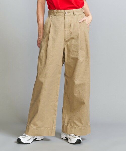 BEAUTY & YOUTH UNITED ARROWS/ビューティー&ユース ユナイテッドアローズ 【別注】<BIG MAC>ワイドチノパンツ BEIGE S BEAUTY & YOUTH UNITED ARROWS/ビューティー&ユース ユナイテッドアローズ 【別注】<BIG MAC>ワイドチノパンツ BEIGE S