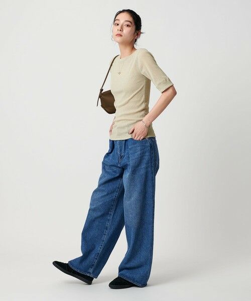 「BEAUTY&YOUTH UNITED ARROWS」 半袖カットソー FREE コバルトブルー レディース BEAUTY&YOUTH UNITED ARROWS（ビューティーアンドユース