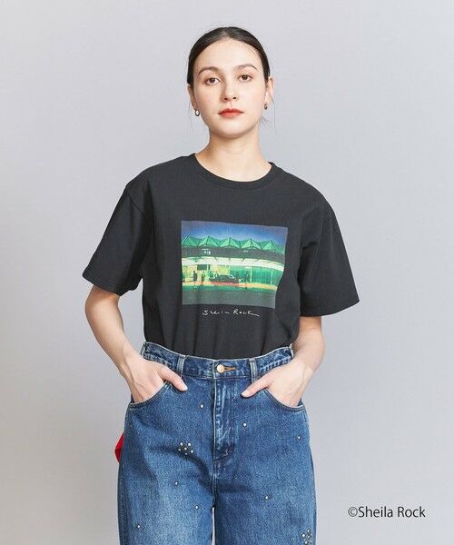 BEAUTY & YOUTH UNITED ARROWS/ビューティー&ユース ユナイテッドアローズ 【別注】<Sheila Rock>フォトプリント Tシャツ BLACK FREE BEAUTY & YOUTH UNITED ARROWS/ビューティー&ユース ユナイテッドアローズ 【別注】<Sheila Rock>フォトプリント Tシャツ BLACK FREE