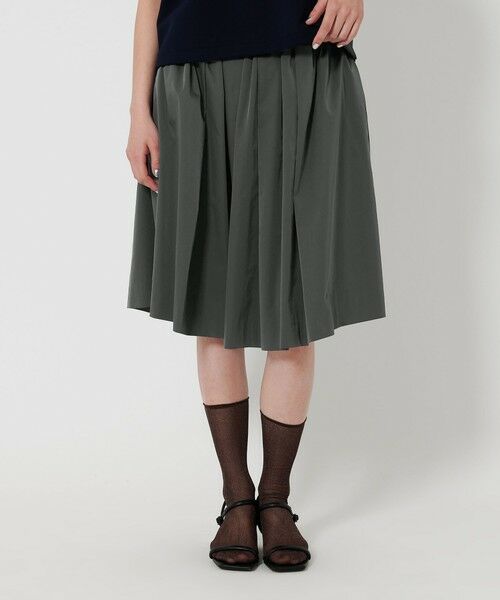 BEAUTY & YOUTH UNITED ARROWS/ビューティー&ユース ユナイテッドアローズ ギャザーフレア ミドルスカート MD. GRAY FREE BEAUTY & YOUTH UNITED ARROWS/ビューティー&ユース ユナイテッドアローズ ギャザーフレア ミドルスカート MD. GRAY FREE
