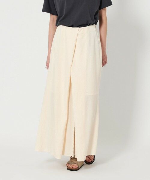 BEAUTY & YOUTH UNITED ARROWS/ビューティー&ユース ユナイテッドアローズ セルロースナイロン ホック フレアスカート/ライナー OFF WHITE M BEAUTY & YOUTH UNITED ARROWS/ビューティー&ユース ユナイテッドアローズ セルロースナイロン ホック フレアスカート/ライナー OFF WHITE M