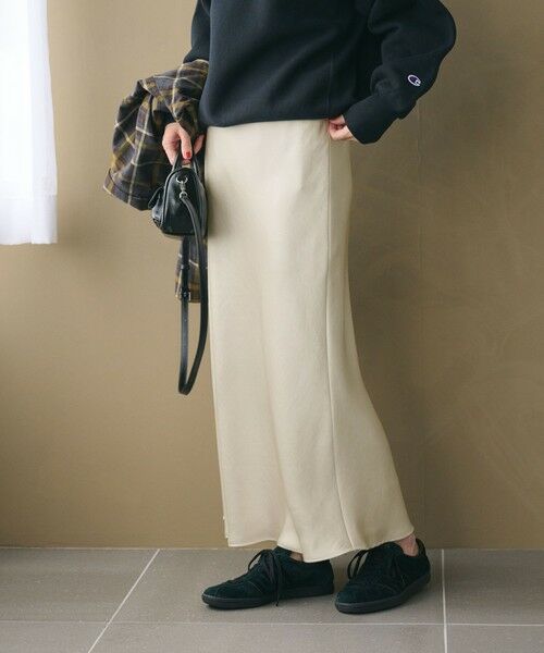 BEAUTY&YOUTH UNITED ARROWS / ビューティー&ユース ユナイテッドアローズ ロング・マキシ丈スカート | ポリエステルサテン マーメイドフレアスカート | 詳細2