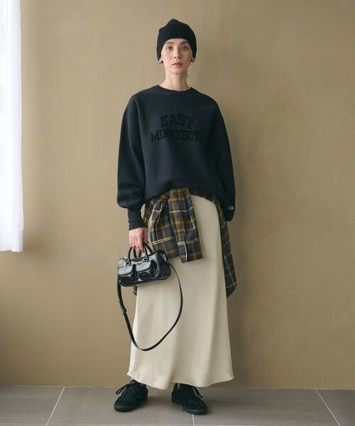 BEAUTY&YOUTH UNITED ARROWS / ビューティー&ユース ユナイテッドアローズ ロング・マキシ丈スカート | ポリエステルサテン マーメイドフレアスカート | 詳細4