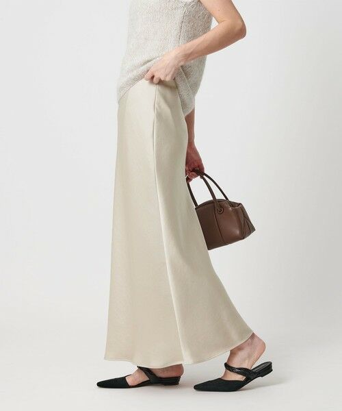BEAUTY&YOUTH UNITED ARROWS / ビューティー&ユース ユナイテッドアローズ ロング・マキシ丈スカート | ポリエステルサテン マーメイドフレアスカート | 詳細5