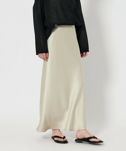 BEAUTY&YOUTH UNITED ARROWS / ビューティー&ユース ユナイテッドアローズ ロング・マキシ丈スカート | ポリエステルサテン マーメイドフレアスカート | 詳細13