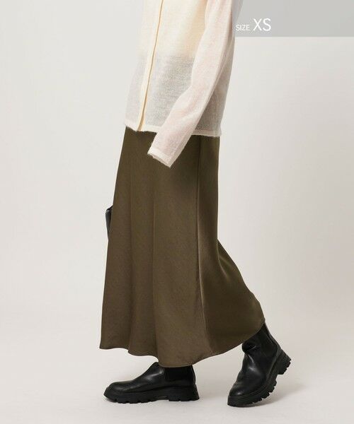 BEAUTY&YOUTH UNITED ARROWS / ビューティー&ユース ユナイテッドアローズ ロング・マキシ丈スカート | ポリエステルサテン マーメイドフレアスカート | 詳細23