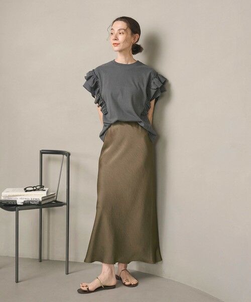 BEAUTY&YOUTH UNITED ARROWS / ビューティー&ユース ユナイテッドアローズ ロング・マキシ丈スカート | ポリエステルサテン マーメイドフレアスカート | 詳細27