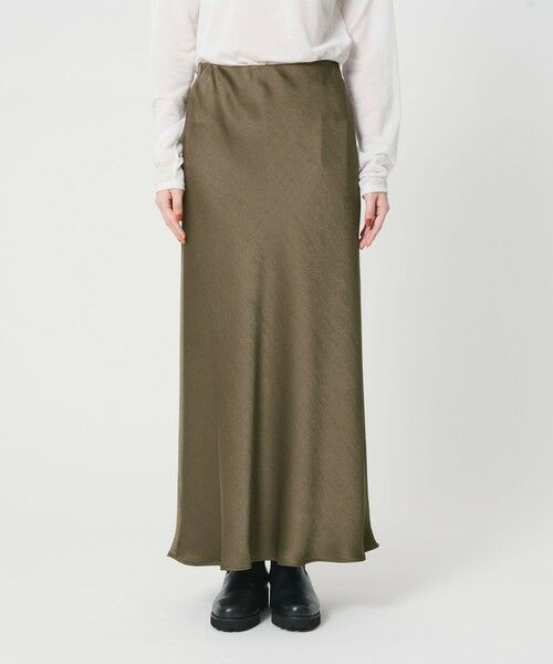 BEAUTY&YOUTH UNITED ARROWS / ビューティー&ユース ユナイテッドアローズ ロング・マキシ丈スカート | ポリエステルサテン マーメイドフレアスカート | 詳細25