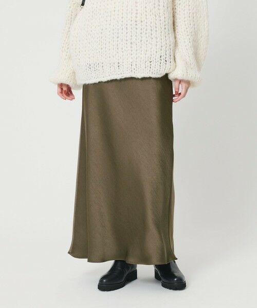 BEAUTY&YOUTH UNITED ARROWS / ビューティー&ユース ユナイテッドアローズ ロング・マキシ丈スカート | ポリエステルサテン マーメイドフレアスカート | 詳細19