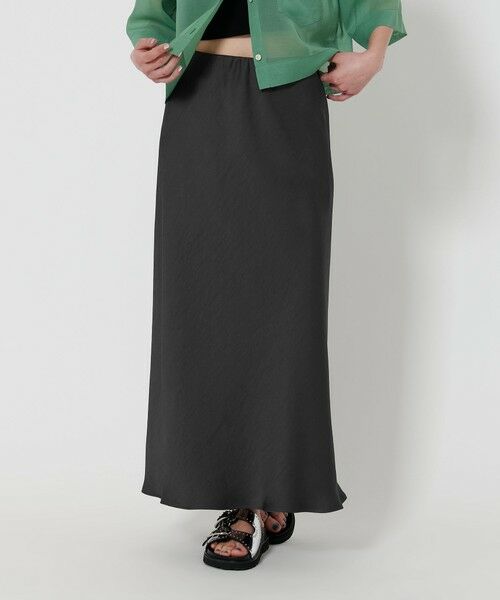 BEAUTY&YOUTH UNITED ARROWS / ビューティー&ユース ユナイテッドアローズ ロング・マキシ丈スカート | ポリエステルサテン マーメイドフレアスカート | 詳細28