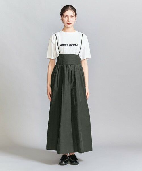 BEAUTY&YOUTH UNITED ARROWS / ビューティー&ユース ユナイテッドアローズ ロング・マキシ丈ワンピース | ナイロンコットン バックホール キャミワンピース -2WAY- | 詳細20