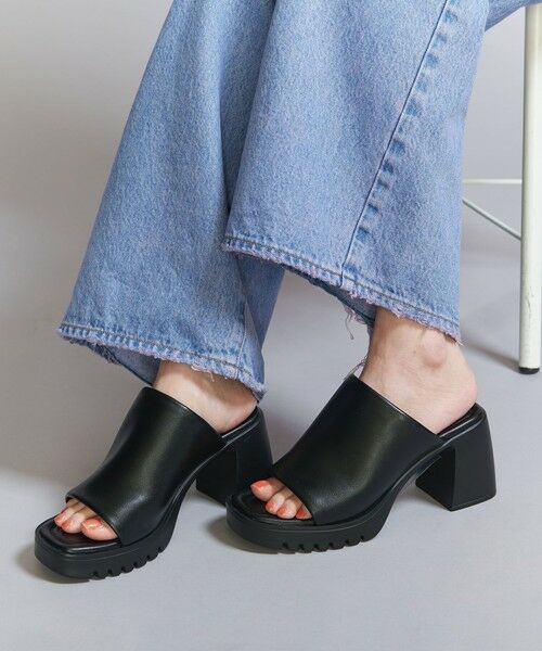 BEAUTY & YOUTH UNITED ARROWS/ビューティー&ユース ユナイテッドアローズ カバー プラットフォーム ミュール BLACK 22.5〜23cm(36) BEAUTY & YOUTH UNITED ARROWS/ビューティー&ユース ユナイテッドアローズ カバー プラットフォーム ミュール BLACK 22.5〜23cm(36)