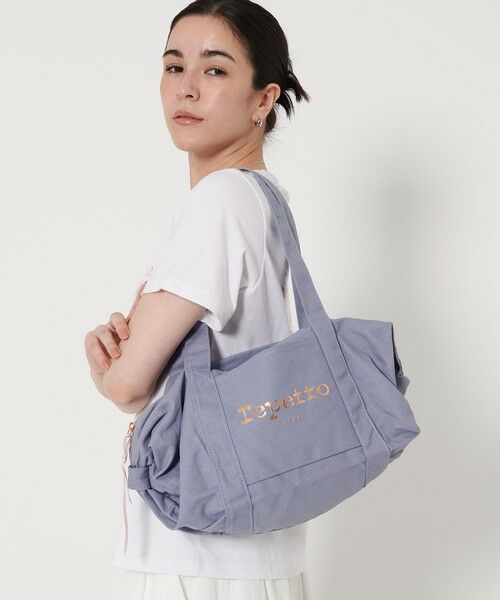 BEAUTY & YOUTH UNITED ARROWS/ビューティー&ユース ユナイテッドアローズ <repetto>ロゴ ボストンバッグ LILAC FREE BEAUTY & YOUTH UNITED ARROWS/ビューティー&ユース ユナイテッドアローズ <repetto>ロゴ ボストンバッグ LILAC FREE