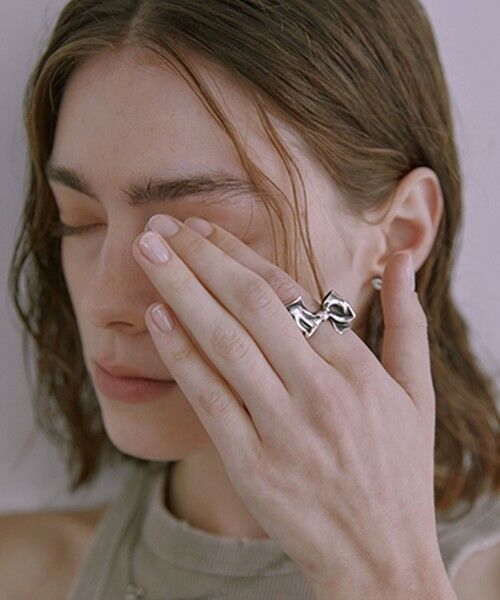 BEAUTY & YOUTH UNITED ARROWS/ビューティー&ユース ユナイテッドアローズ <Third Movement>リボン リング SILVER 14 BEAUTY & YOUTH UNITED ARROWS/ビューティー&ユース ユナイテッドアローズ <Third Movement>リボン リング SILVER 14