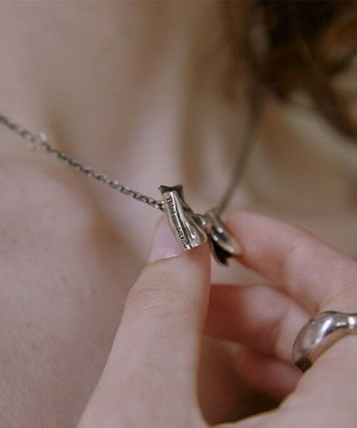BEAUTY & YOUTH UNITED ARROWS/ビューティー&ユース ユナイテッドアローズ <Third Movement>リボン ネックレス SILVER FREE BEAUTY & YOUTH UNITED ARROWS/ビューティー&ユース ユナイテッドアローズ <Third Movement>リボン ネックレス SILVER FREE