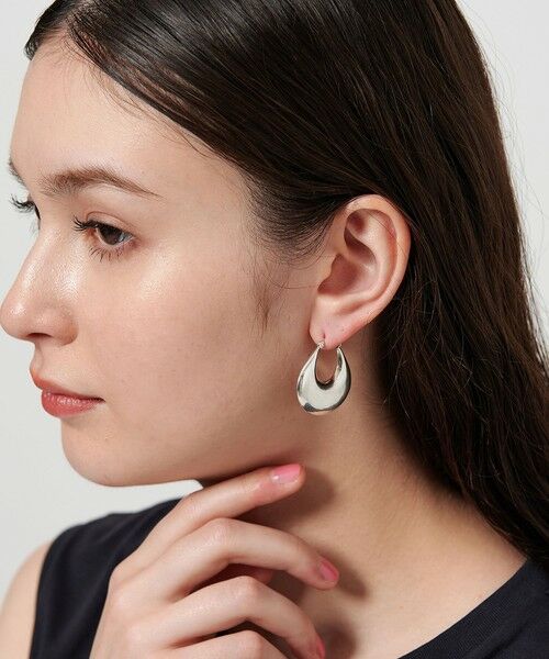 BEAUTY&YOUTH UNITED ARROWS / ビューティー&ユース ユナイテッドアローズ ピアス・イヤリング | ＜JAMIRAY＞シルバー チャンキー フープピアス | 詳細1