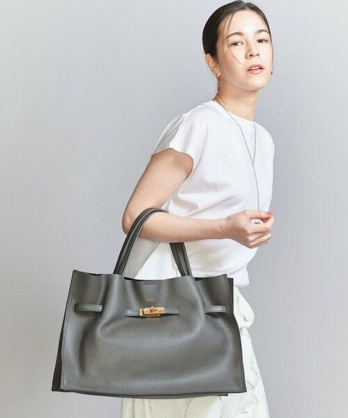 BEAUTY&YOUTH UNITED ARROWS / ビューティー&ユース ユナイテッドアローズ トートバッグ | ＜VIOLAd’ORO＞Wフェイス レザー トートバッグ | 詳細9