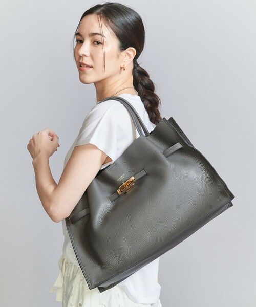 BEAUTY&YOUTH UNITED ARROWS / ビューティー&ユース ユナイテッドアローズ トートバッグ | ＜VIOLAd’ORO＞Wフェイス レザー トートバッグ | 詳細11