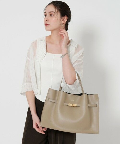 BEAUTY&YOUTH UNITED ARROWS / ビューティー&ユース ユナイテッドアローズ トートバッグ | ＜VIOLAd’ORO＞Wフェイス レザー トートバッグ | 詳細23