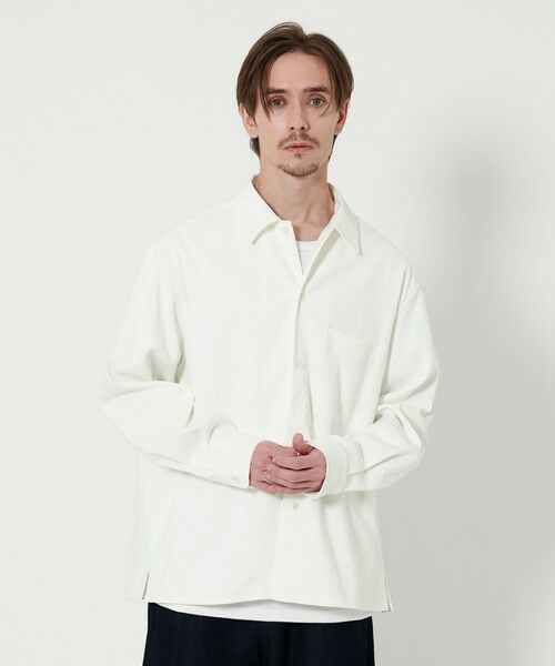 BEAUTY & YOUTH UNITED ARROWS/ビューティー&ユース ユナイテッドアローズ TCリネン キャンプ カラー グランデ シャツ OFF WHITE M BEAUTY & YOUTH UNITED ARROWS/ビューティー&ユース ユナイテッドアローズ TCリネン キャンプ カラー グランデ シャツ OFF WHITE M