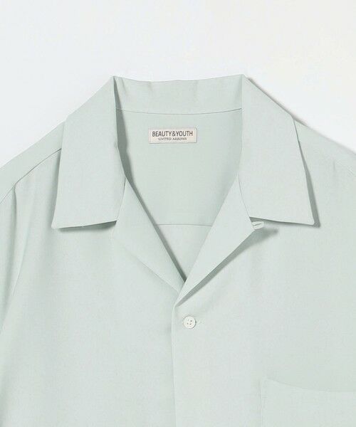 シャツ/ブラウス(長袖/七分) BEAUTY&amp;YOUTH UNITED ARROWS - PERVERZE Cut Large Shirts セール】 ドレープ ツイル オープンカラー シャツ （シャツ