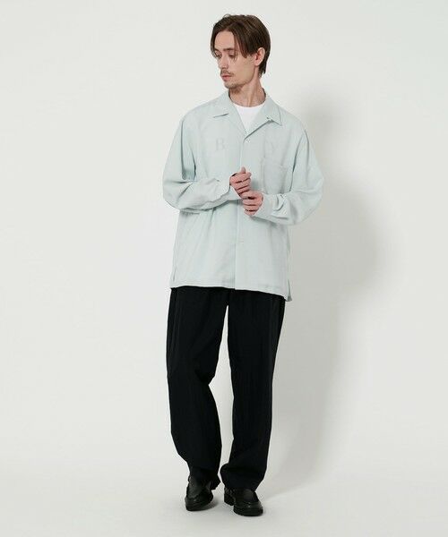 シャツ+ブラウス(長袖+七分) BEAUTY&YOUTH UNITED ARROWS - westoveralls arrows shirt roku セール】 ドレープ ツイル オープンカラー シャツ （シャツ