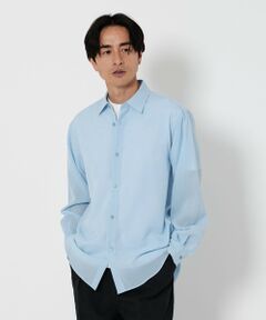 SHIPS any: ピュアリネン バンド スキッパー ハーフスリーブ