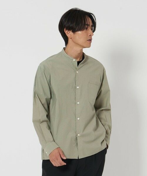 BEAUTY & YOUTH UNITED ARROWS/ビューティー&ユース ユナイテッドアローズ エアリー コットン バンド スクエア- フォルムシャツ OLIVE XL BEAUTY & YOUTH UNITED ARROWS/ビューティー&ユース ユナイテッドアローズ エアリー コットン バンド スクエア- フォルムシャツ OLIVE XL