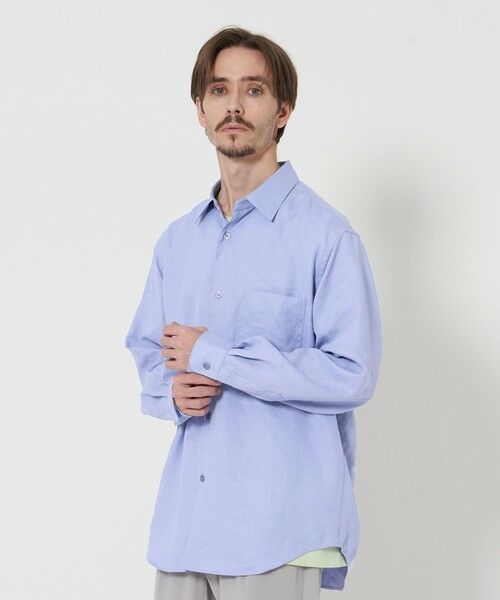 BEAUTY & YOUTH UNITED ARROWS/ビューティー&ユース ユナイテッドアローズ ライト リネンタッチ レギュラーフォルム シャツ LILAC M BEAUTY & YOUTH UNITED ARROWS/ビューティー&ユース ユナイテッドアローズ ライト リネンタッチ レギュラーフォルム シャツ LILAC M