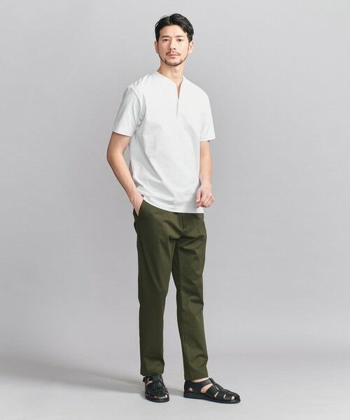 BEAUTY&YOUTH UNITED ARROWS / ビューティー&ユース ユナイテッドアローズ カットソー | 【WEB限定 WARDROBE SMART】クリア  ガスコットン ヘンリーネック カットソー【抗菌・防臭】 | 詳細3