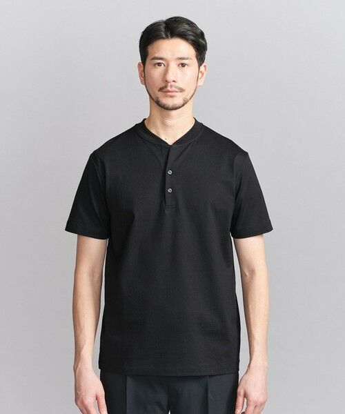 BEAUTY&YOUTH UNITED ARROWS / ビューティー&ユース ユナイテッドアローズ カットソー | 【WEB限定 WARDROBE SMART】クリア  ガスコットン ヘンリーネック カットソー【抗菌・防臭】 | 詳細14