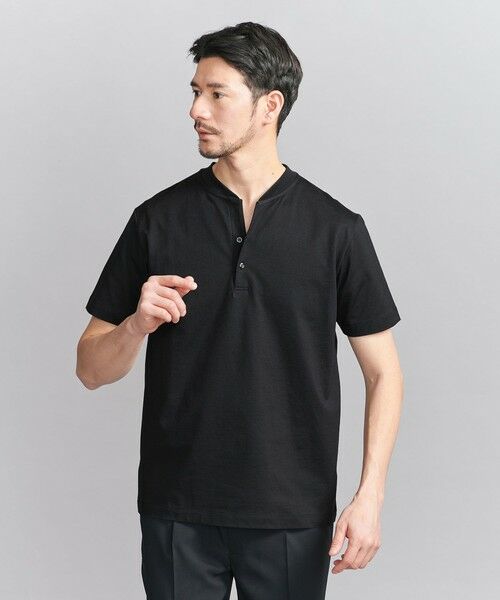 BEAUTY&YOUTH UNITED ARROWS / ビューティー&ユース ユナイテッドアローズ カットソー | 【WEB限定 WARDROBE SMART】クリア  ガスコットン ヘンリーネック カットソー【抗菌・防臭】 | 詳細9