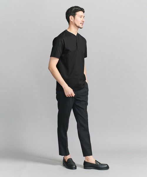 BEAUTY&YOUTH UNITED ARROWS / ビューティー&ユース ユナイテッドアローズ カットソー | 【WEB限定 WARDROBE SMART】クリア  ガスコットン ヘンリーネック カットソー【抗菌・防臭】 | 詳細10