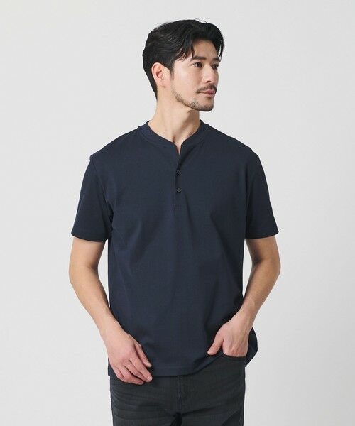 BEAUTY&YOUTH UNITED ARROWS / ビューティー&ユース ユナイテッドアローズ カットソー | 【WEB限定 WARDROBE SMART】クリア  ガスコットン ヘンリーネック カットソー【抗菌・防臭】 | 詳細24