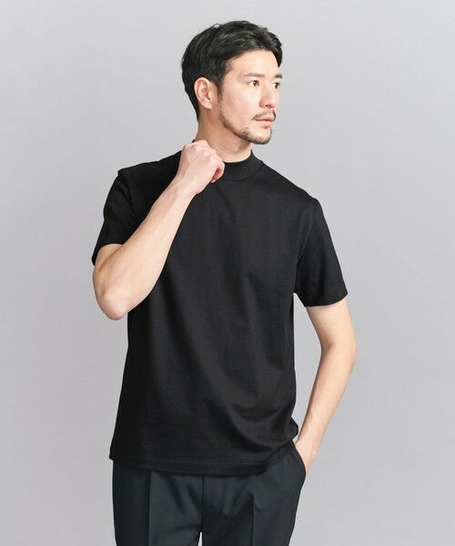 BEAUTY&YOUTH UNITED ARROWS / ビューティー&ユース ユナイテッドアローズ カットソー | 【WEB限定 WARDROBE SMART】クリア  ガスコットン モックネック カットソー【抗菌・防臭】 | 詳細7