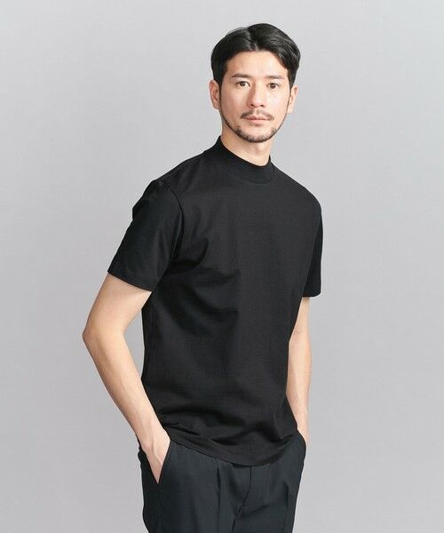 BEAUTY&YOUTH UNITED ARROWS / ビューティー&ユース ユナイテッドアローズ カットソー | 【WEB限定 WARDROBE SMART】クリア  ガスコットン モックネック カットソー【抗菌・防臭】 | 詳細8