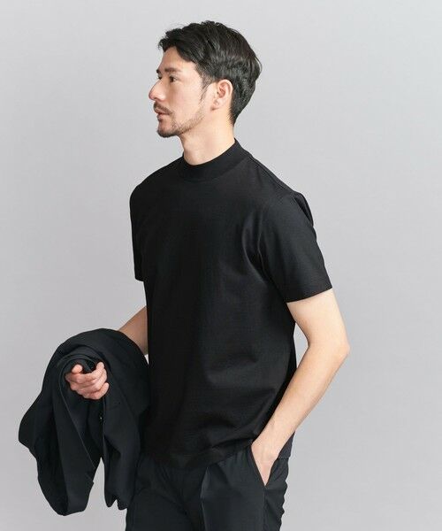 BEAUTY & YOUTH UNITED ARROWS/ビューティー&ユース ユナイテッドアローズ 【WEB限定 WARDROBE SMART】クリア ガスコットン モックネック カットソー【抗菌・防臭】 BLACK L BEAUTY & YOUTH UNITED ARROWS/ビューティー&ユース ユナイテッドアローズ 【WEB限定 WARDROBE SMART】クリア ガスコットン モックネック カットソー【抗菌・防臭】 BLACK L