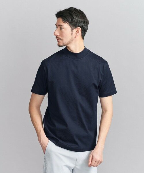BEAUTY&YOUTH UNITED ARROWS / ビューティー&ユース ユナイテッドアローズ カットソー | 【WEB限定 WARDROBE SMART】クリア  ガスコットン モックネック カットソー【抗菌・防臭】 | 詳細24