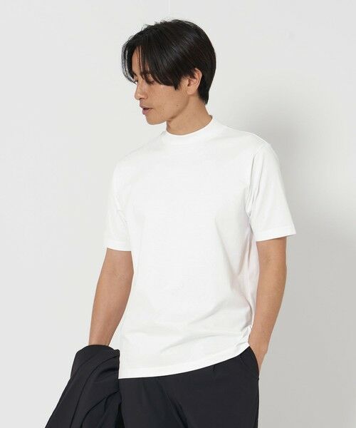 BEAUTY & YOUTH UNITED ARROWS/ビューティー&ユース ユナイテッドアローズ クリアコットン ジャケット Tシャツ ‐抗菌 防臭‐ WHITE S BEAUTY & YOUTH UNITED ARROWS/ビューティー&ユース ユナイテッドアローズ クリアコットン ジャケット Tシャツ ‐抗菌 防臭‐ WHITE S