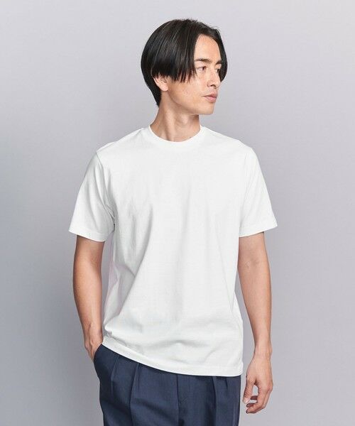 BEAUTY & YOUTH UNITED ARROWS/ビューティー&ユース ユナイテッドアローズ ハイゲージ ガスコットン クルーネック ショートスリーブ Tシャツ ‐抗菌 防臭機能‐ WHITE L BEAUTY & YOUTH UNITED ARROWS/ビューティー&ユース ユナイテッドアローズ ハイゲージ ガスコットン クルーネック ショートスリーブ Tシャツ ‐抗菌 防臭機能‐ WHITE L