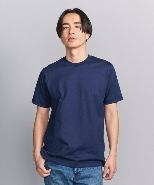 BEAUTY & YOUTH UNITED ARROWS/ビューティー&ユース ユナイテッドアローズ ハイゲージ ガスコットン クルーネック ショートスリーブ Tシャツ ‐抗菌 防臭機能‐ ROYAL L BEAUTY & YOUTH UNITED ARROWS/ビューティー&ユース ユナイテッドアローズ ハイゲージ ガスコットン クルーネック ショートスリーブ Tシャツ ‐抗菌 防臭機能‐ ROYAL L