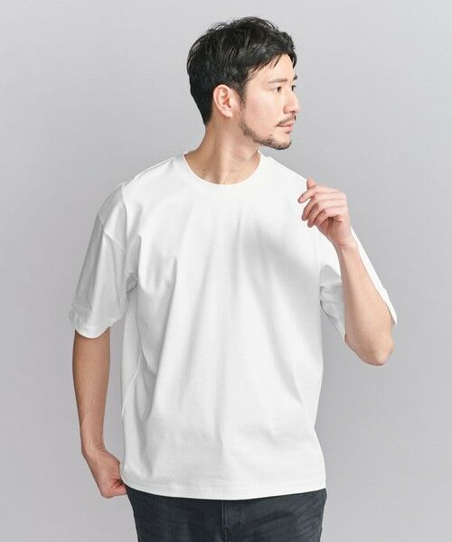BEAUTY & YOUTH UNITED ARROWS/ビューティー&ユース ユナイテッドアローズ 【WEB限定 WARDROBE SMART】NORITAKE リラックス テーパード Tシャツ WHITE L BEAUTY & YOUTH UNITED ARROWS/ビューティー&ユース ユナイテッドアローズ 【WEB限定 WARDROBE SMART】NORITAKE リラックス テーパード Tシャツ WHITE L